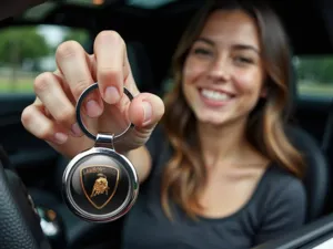 Lamborghini Porte-clés Élégant Design Alliage Brillant